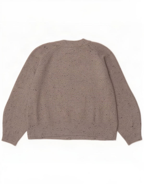 Marks & Spencer Womens Turtle Neck Jumper Sweater UK 16 Large Grey Flecked