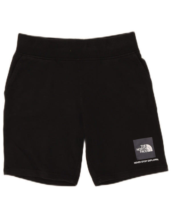 The North Face Boys Graphic Sport Shorts 11-12 Years Large Black Cotton