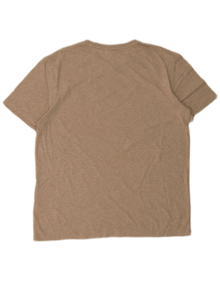 Polo Ralph Lauren Mens T-Shirt Top Medium Beige Cotton