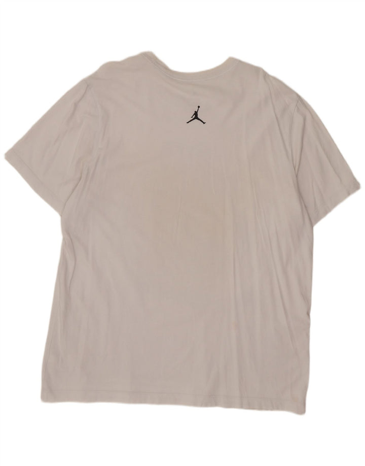 Jordan Mens Graphic T-Shirt Top XL White Cotton