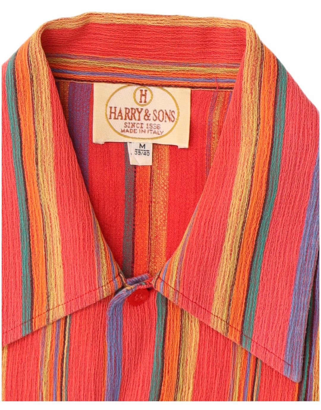 Harry & Sons Womens Shirt Size 39/40 Medium Multicoloured Striped