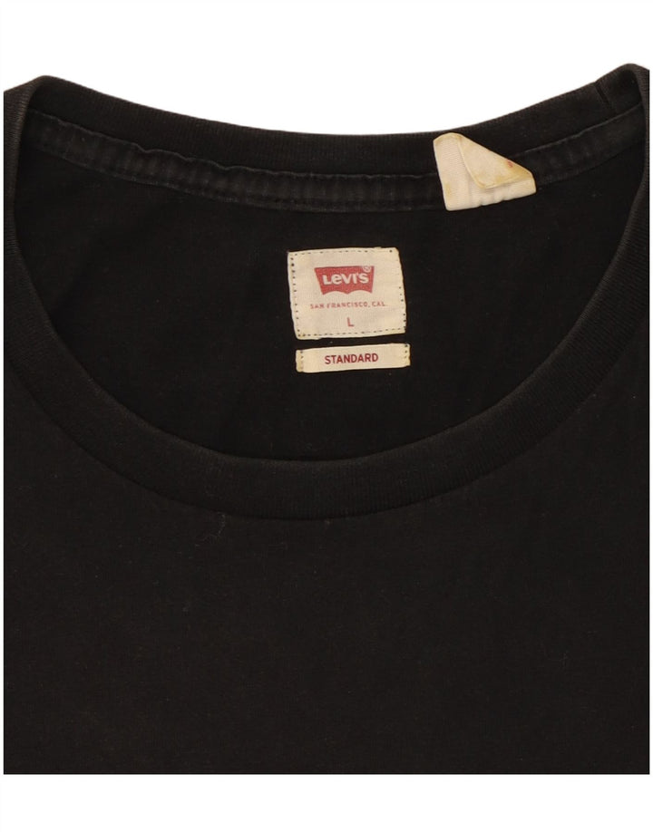 Levi's Mens Standard T-Shirt Top Large Black