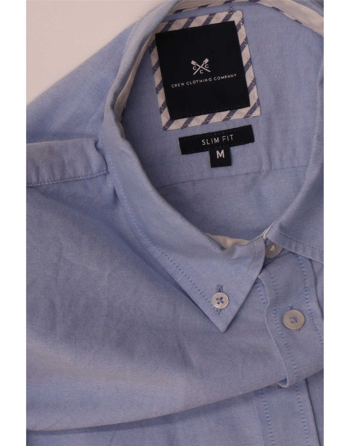 Crew Clothing Mens Slim Fit Shirt Medium Blue Cotton