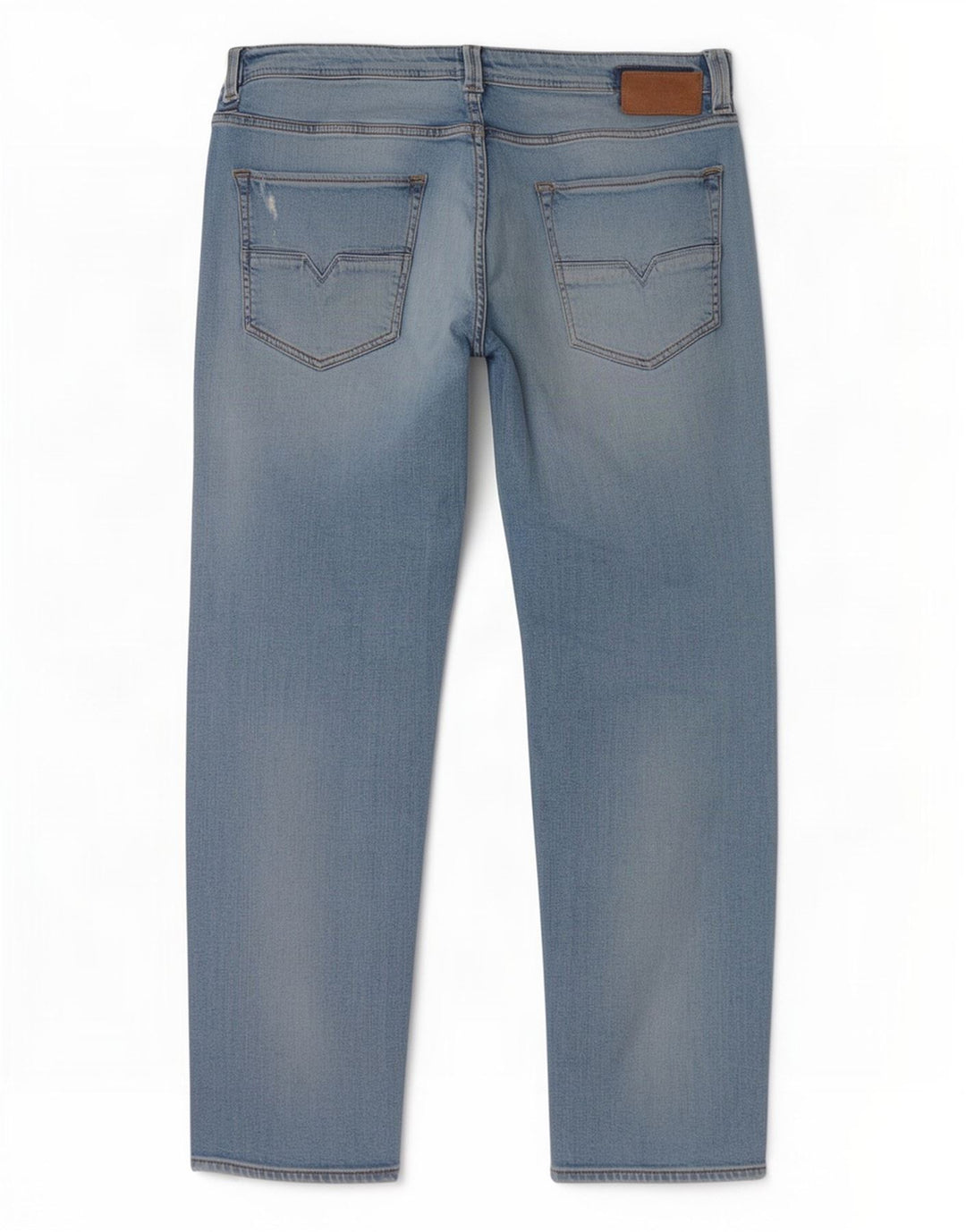Diesel Mens Larkee-Beex Distressed Regular Tapered Jeans W34 L30 Blue