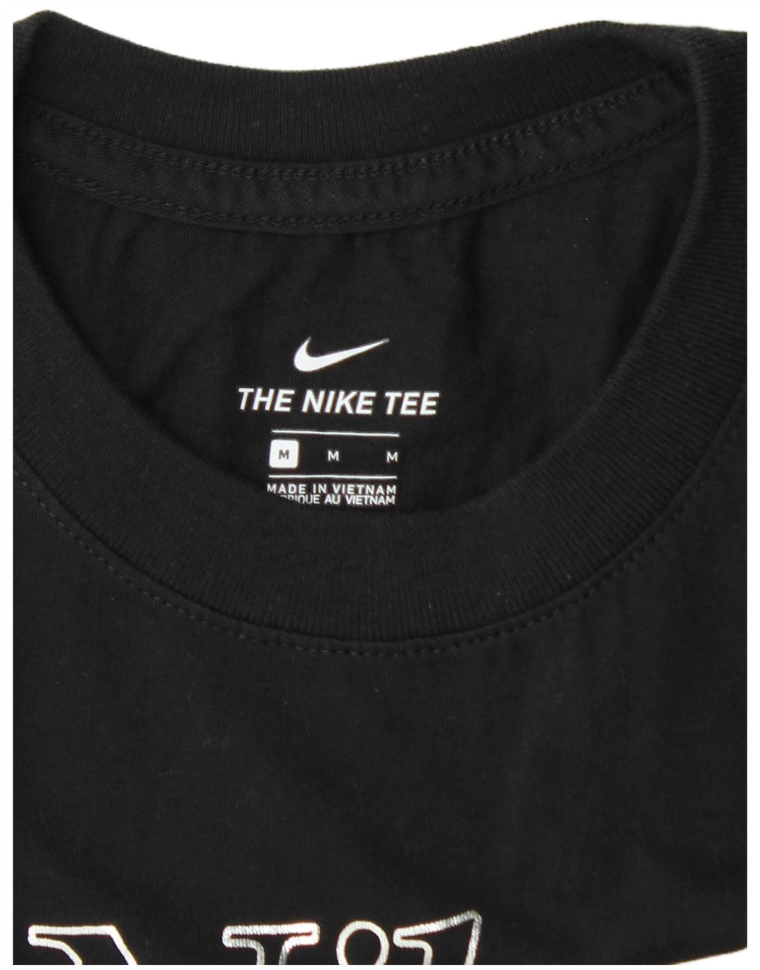 Nike Womens Graphic T-Shirt Top UK 12 Medium Black