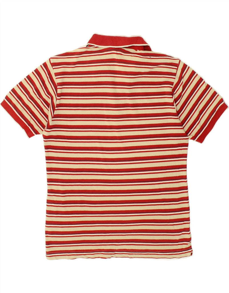 KAPPA Mens Polo Shirt Medium Red Striped Cotton | Vintage Kappa | Thrift | Second-Hand Kappa | Used Clothing | Messina Hembry 