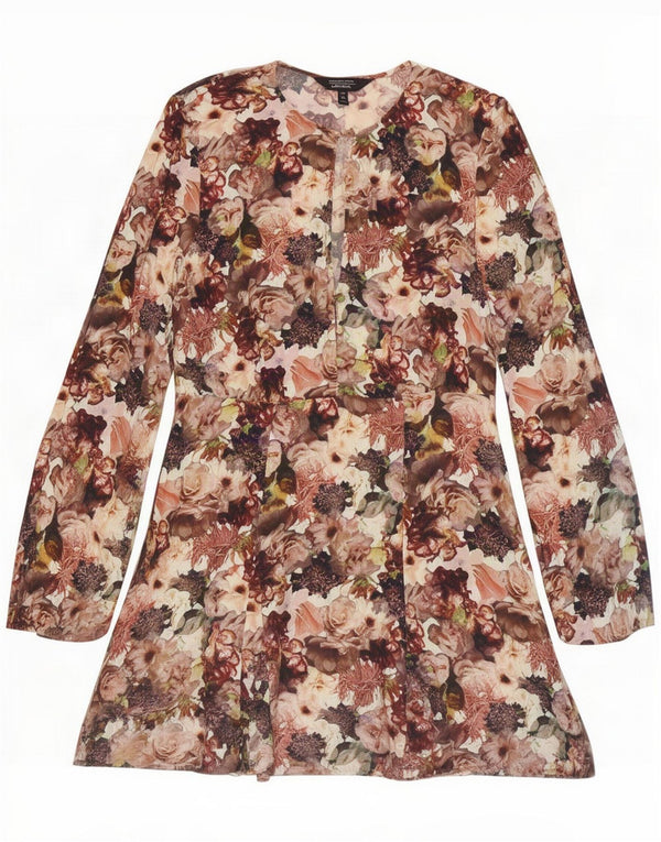 & Other Stories Womens A-Line Dress EU 38 Medium Multicoloured Floral