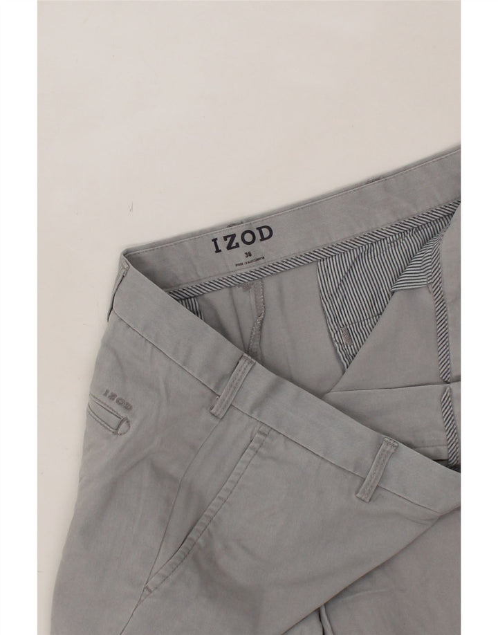 IZOD Mens Chino Shorts W36 Large Grey Cotton Vintage Izod and Second-Hand Izod from Messina Hembry 