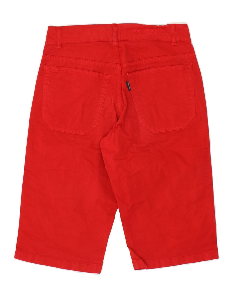 JECKERSON Womens Bermuda Shorts W27 Small Red Cotton | Vintage Jeckerson | Thrift | Second-Hand Jeckerson | Used Clothing | Messina Hembry 