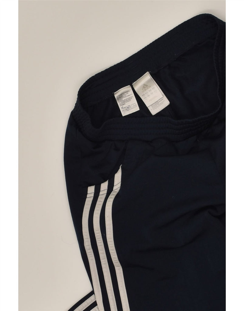 ADIDAS Womens Tracksuit Trousers Joggers UK 10 Small  Navy Blue Polyester | Vintage Adidas | Thrift | Second-Hand Adidas | Used Clothing | Messina Hembry 