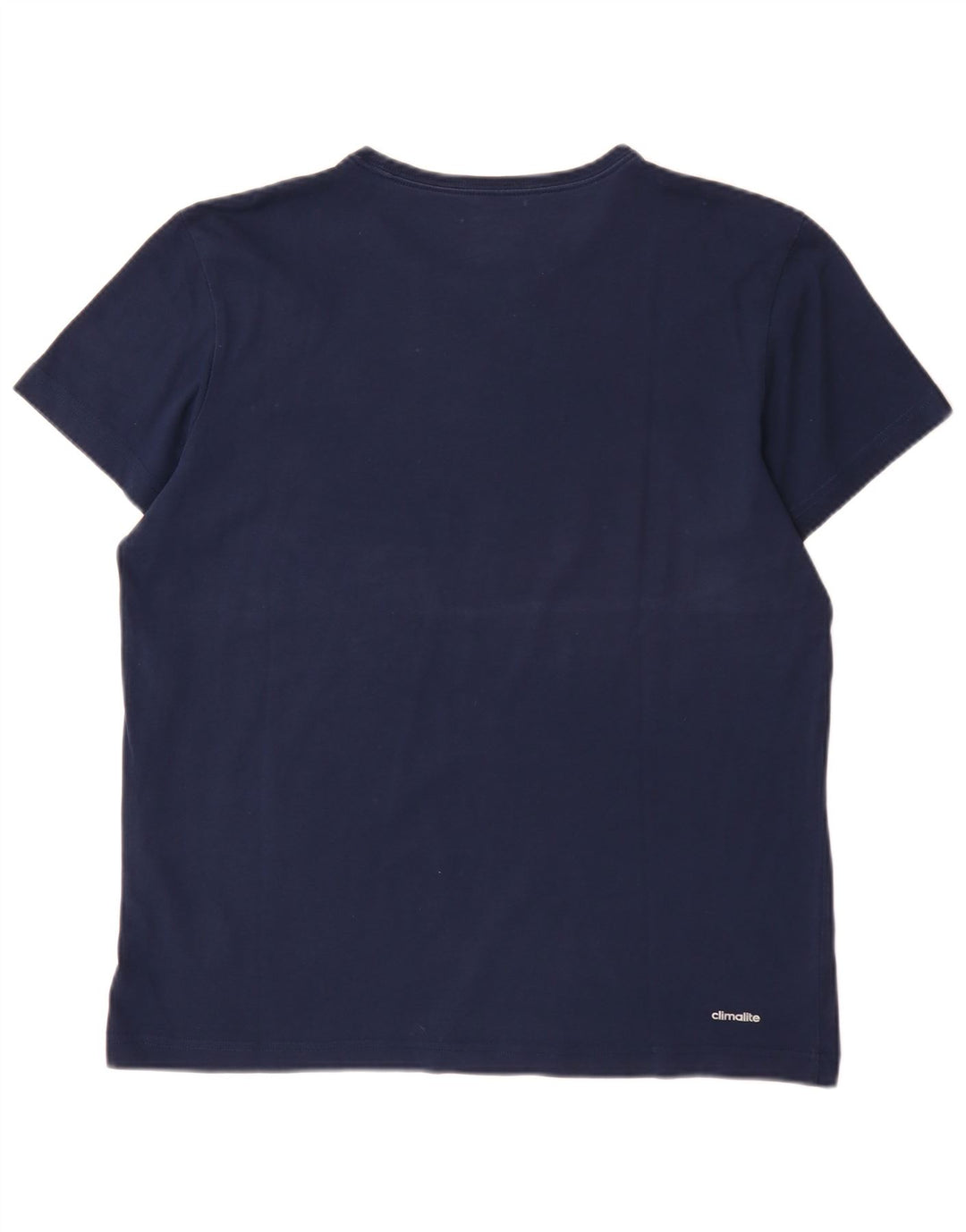 Adidas Mens Climalite Graphic T-Shirt Top Large Navy Blue
