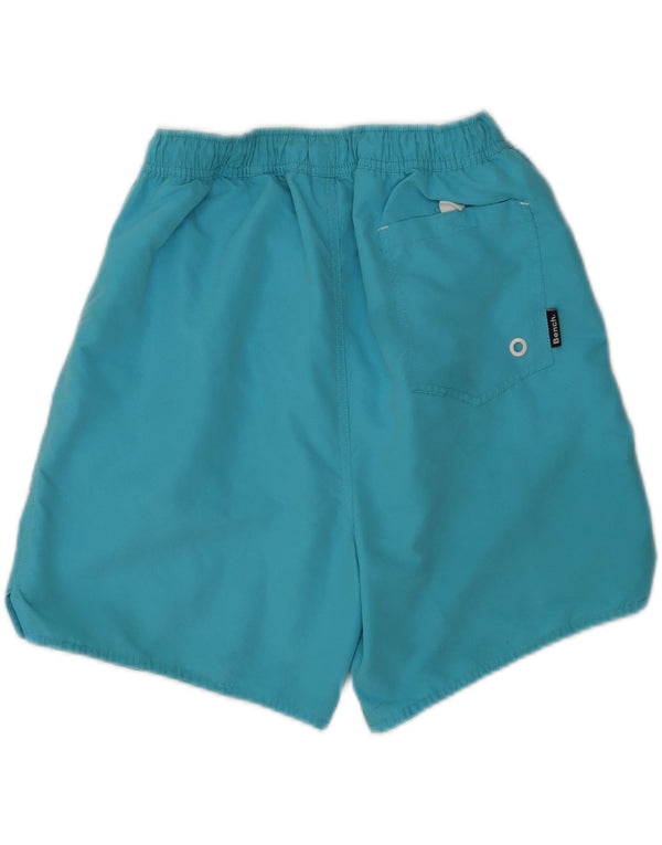 Bench Mens Graphic Swimming Shorts Medium  Blue Polyester