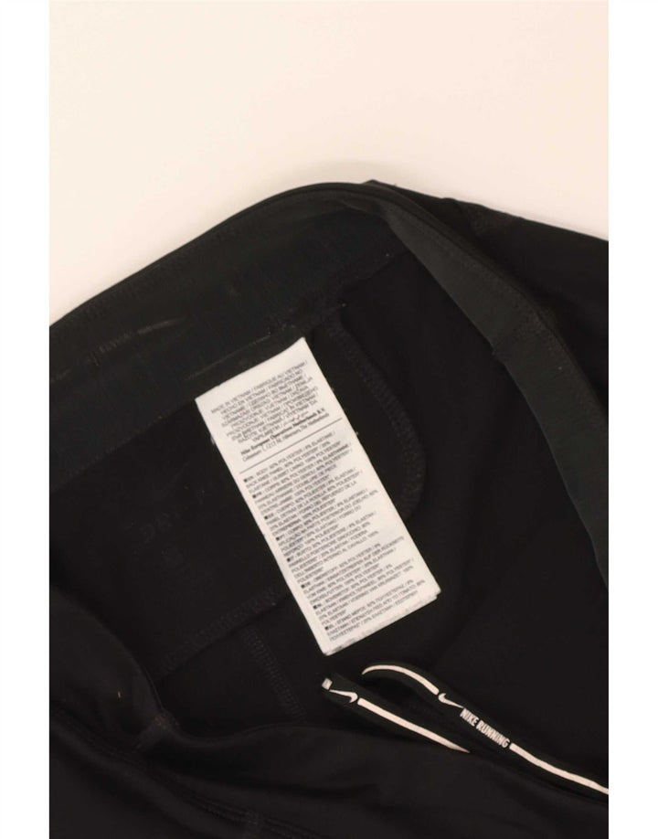 Nike Womens Dri Fit Sport Shorts UK 10 Small Black Polyester
