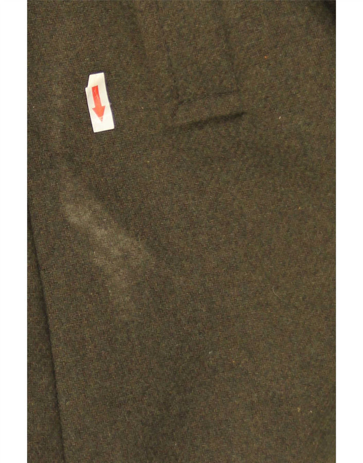 Ted Baker Mens Pea Coat Size 4 Large Khaki Wool