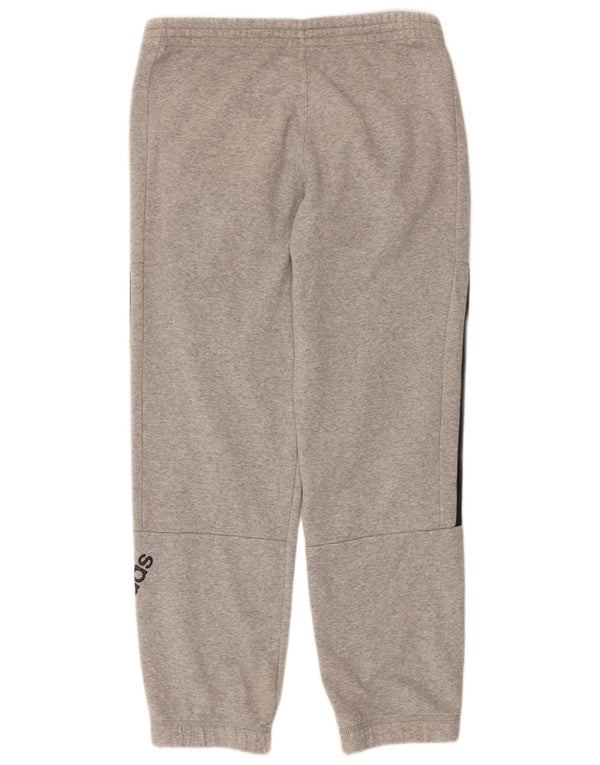 Adidas Mens Graphic Tracksuit Trousers Joggers Small Grey Flecked Cotton