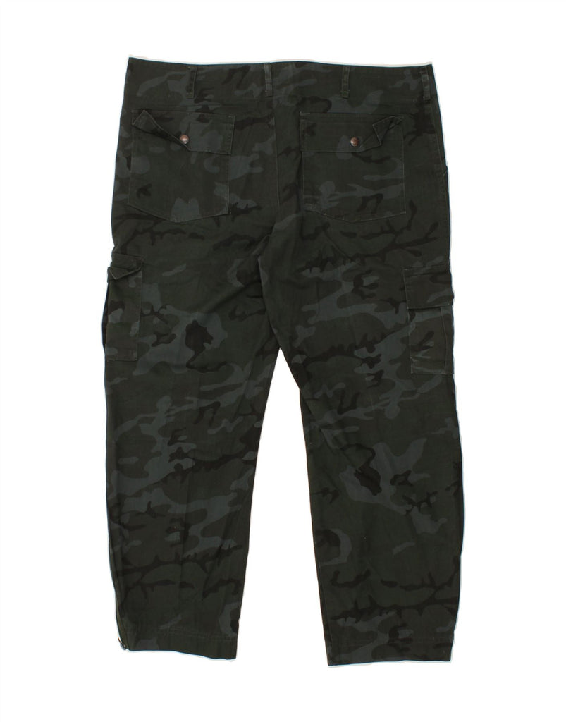 UNIVERS Mens Straight Cargo Trousers IT 56 3XL W42 L28  Khaki Camouflage Vintage Univers and Second-Hand Univers from Messina Hembry 