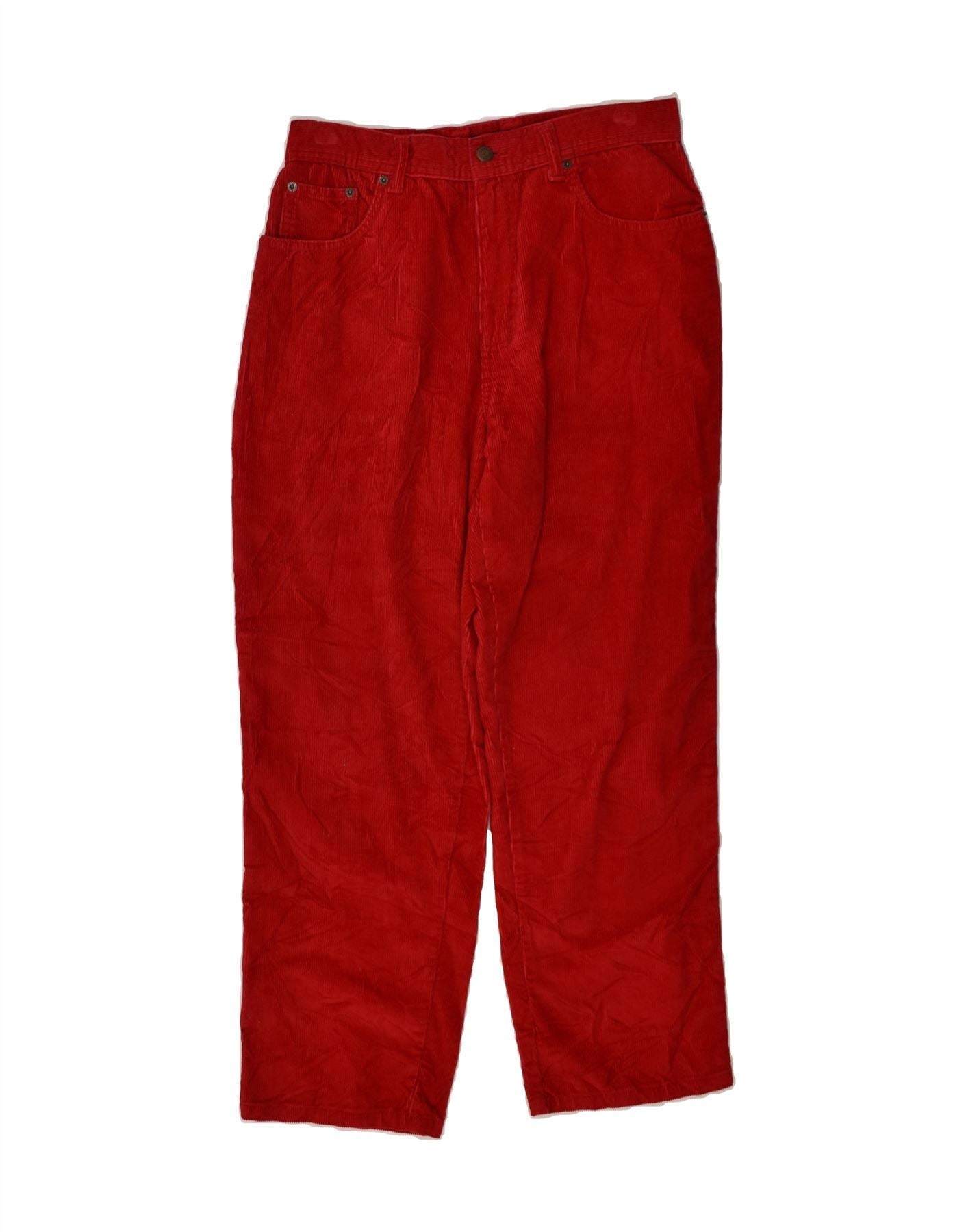 Marco Pescarolo - Red Flat Front Corduroy Pant | Mitchell Stores