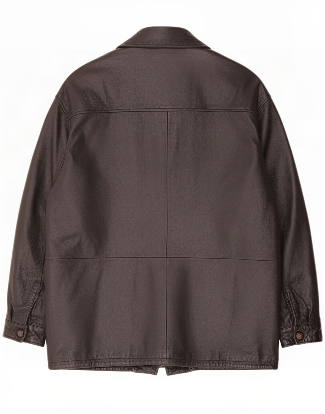 Rover & Lake Mens Leather Coat IT 52 XL Brown