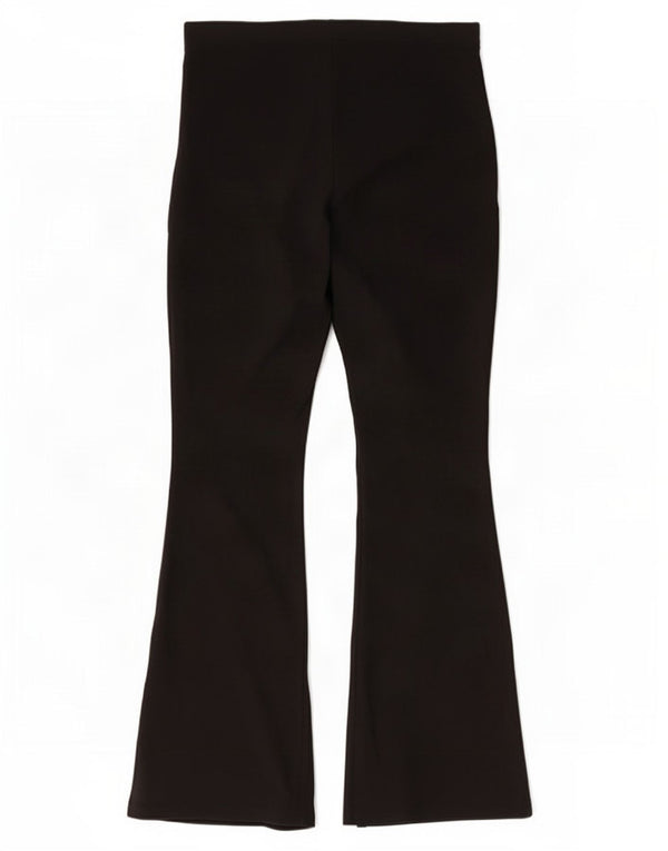 Marks & Spencer Girls Flare Leggings 13-14 Years W26 L27 Black Cotton
