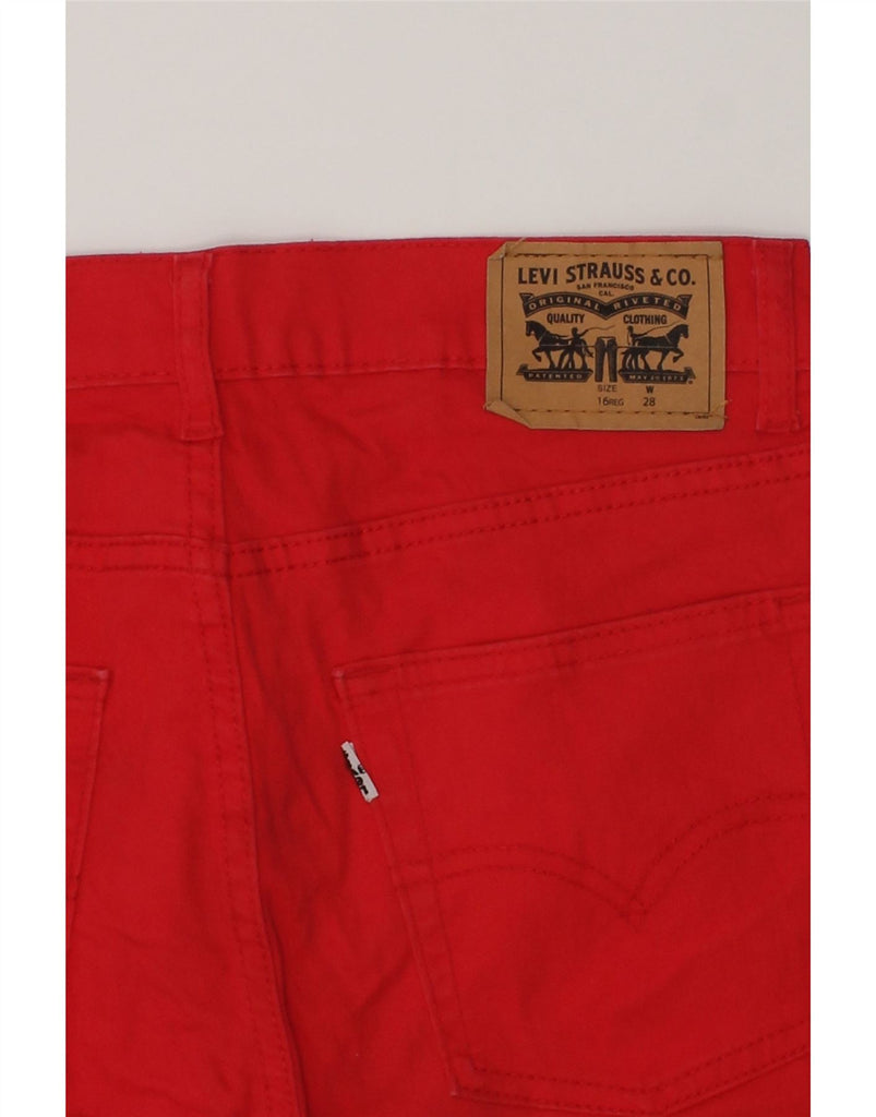 LEVI'S Boys 511 Slim Casual Shorts 15-16 Years W28 Red Cotton | Vintage Levi's | Thrift | Second-Hand Levi's | Used Clothing | Messina Hembry 