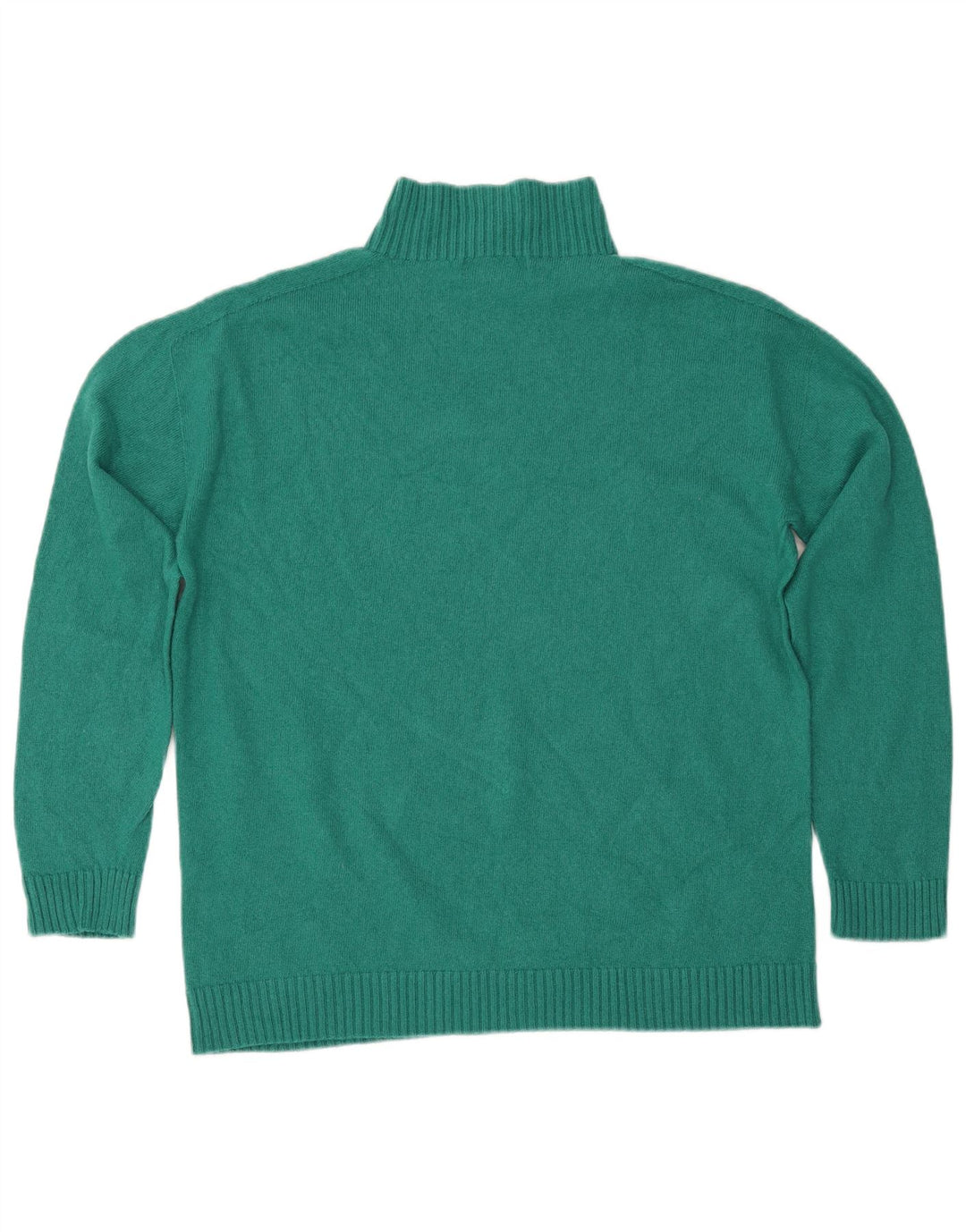 REPLAY Womens Turtle Neck Jumper Sweater UK 16 Large Turquoise Viscose