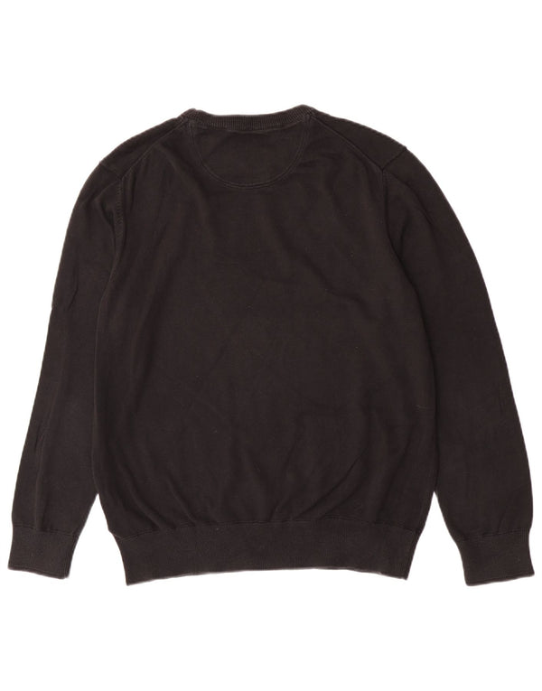 Timberland Womens Boat Neck Jumper Sweater UK 16 Large Black Cotton