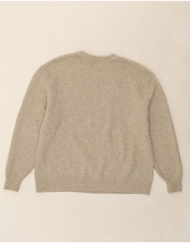 HOLLISTER Womens Loose Fit Crew Neck Jumper Sweater UK 14 Medium Grey Vintage Hollister and Second-Hand Hollister from Messina Hembry 