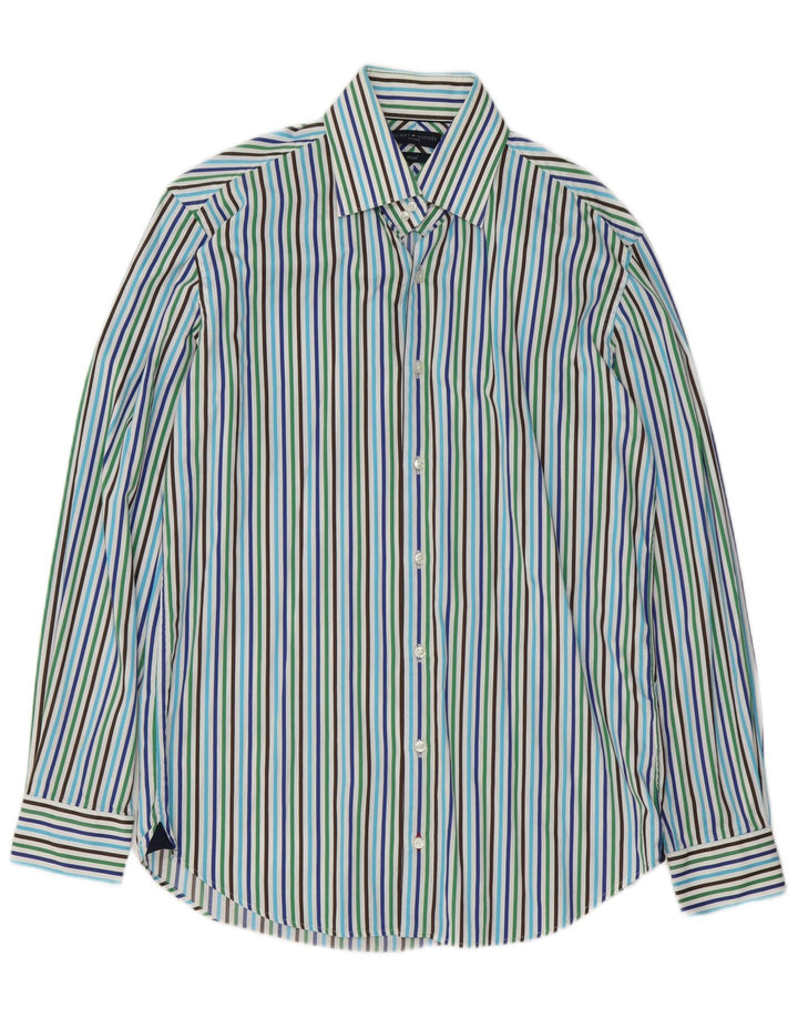 Tommy Hilfiger Mens Fitted Shirt Size 39 15 1/2 Medium Multicoloured