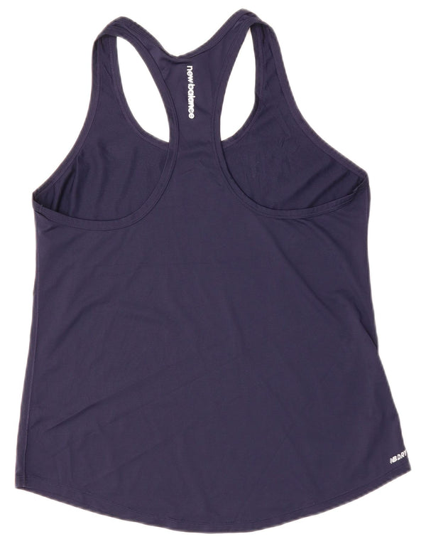 New Balance Womens Vest Top UK 12 Medium Navy Blue