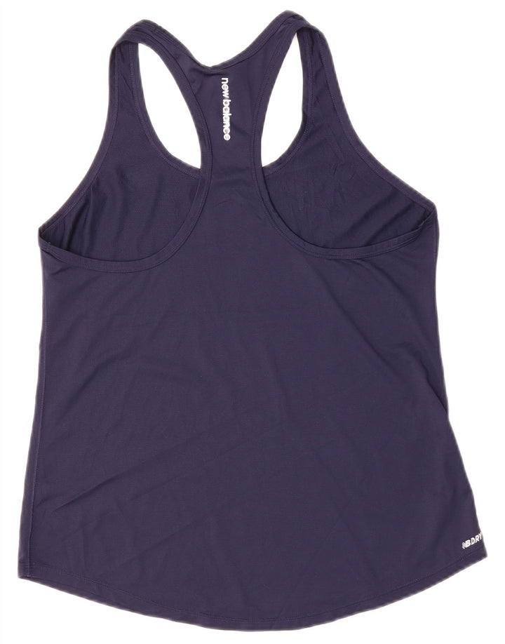 New Balance Womens Vest Top UK 12 Medium Navy Blue