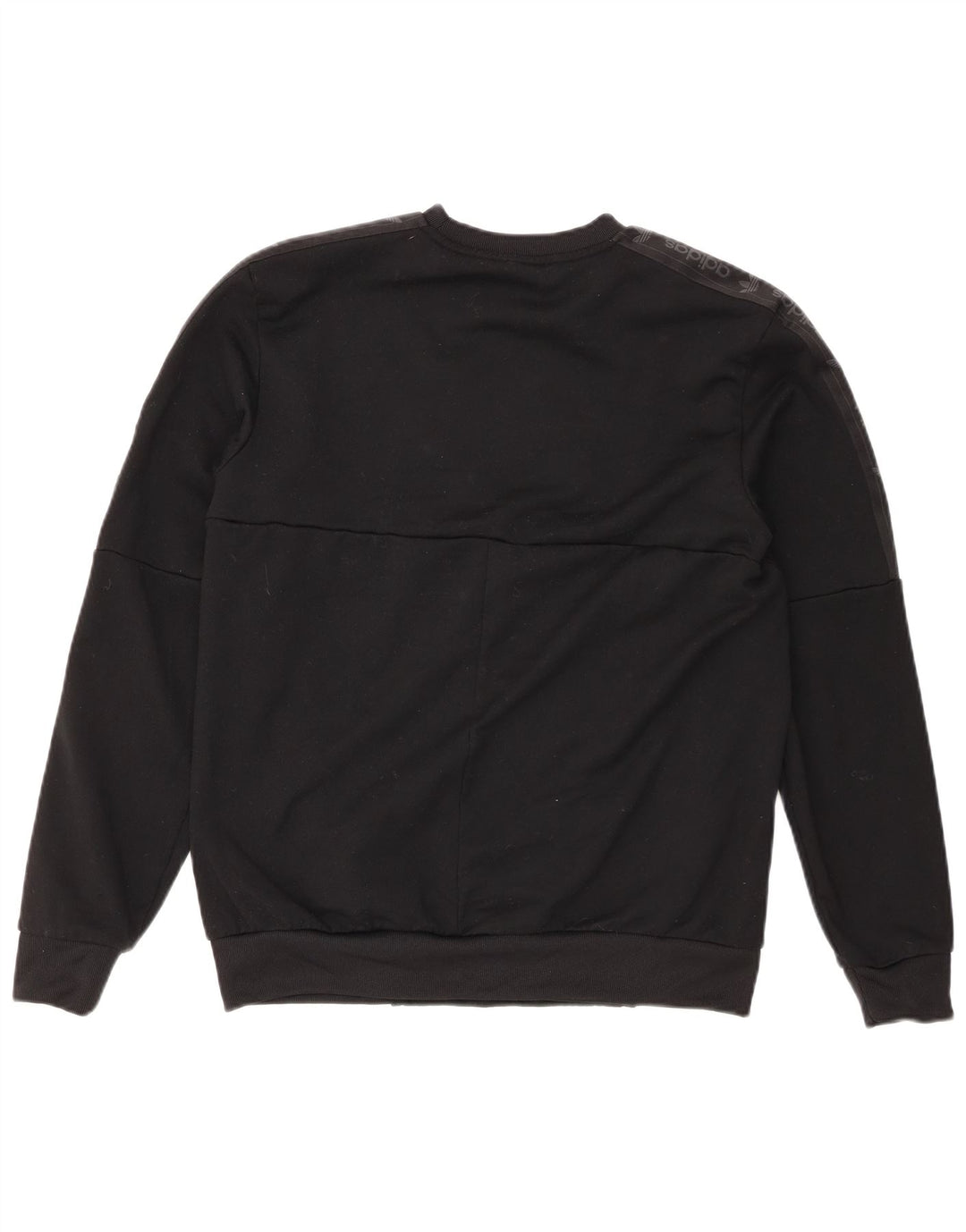 Adidas Mens Graphic Sweatshirt Jumper Medium Black Polyester