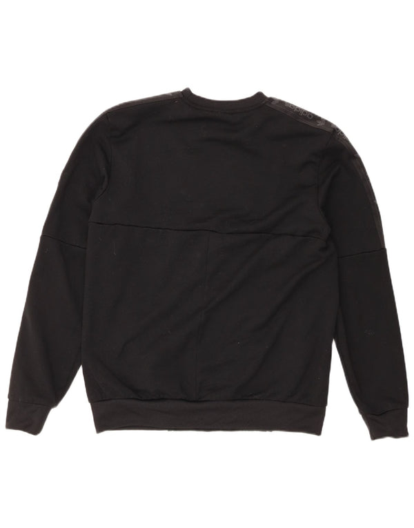 Adidas Mens Graphic Sweatshirt Jumper Medium Black Polyester