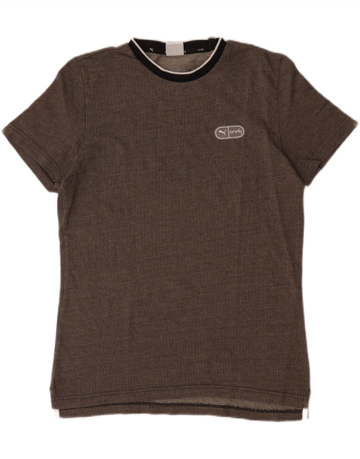 Puma Mens T-Shirt Top Medium Brown