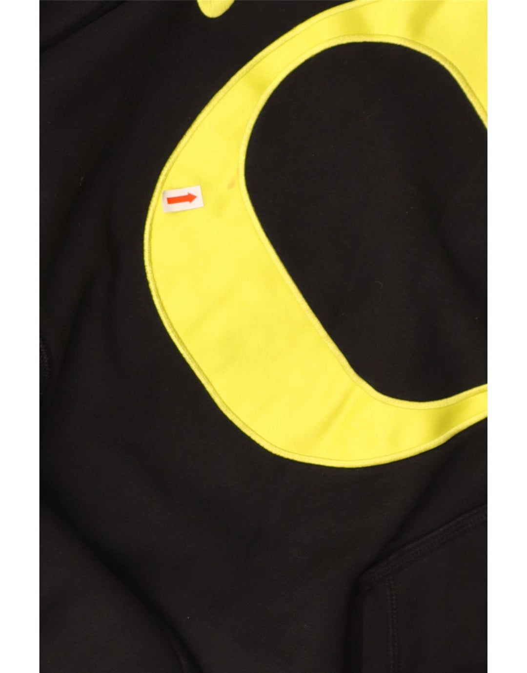 NIKE Mens Graphic Hoodie Jumper Small Black Cotton