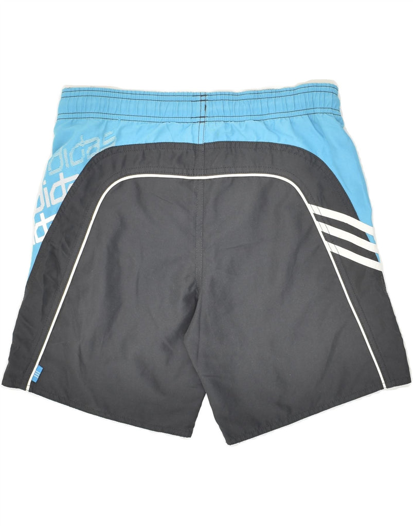 ADIDAS Boys Sport Shorts 11-12 Years Grey Colourblock Polyester | Vintage Adidas | Thrift | Second-Hand Adidas | Used Clothing | Messina Hembry 