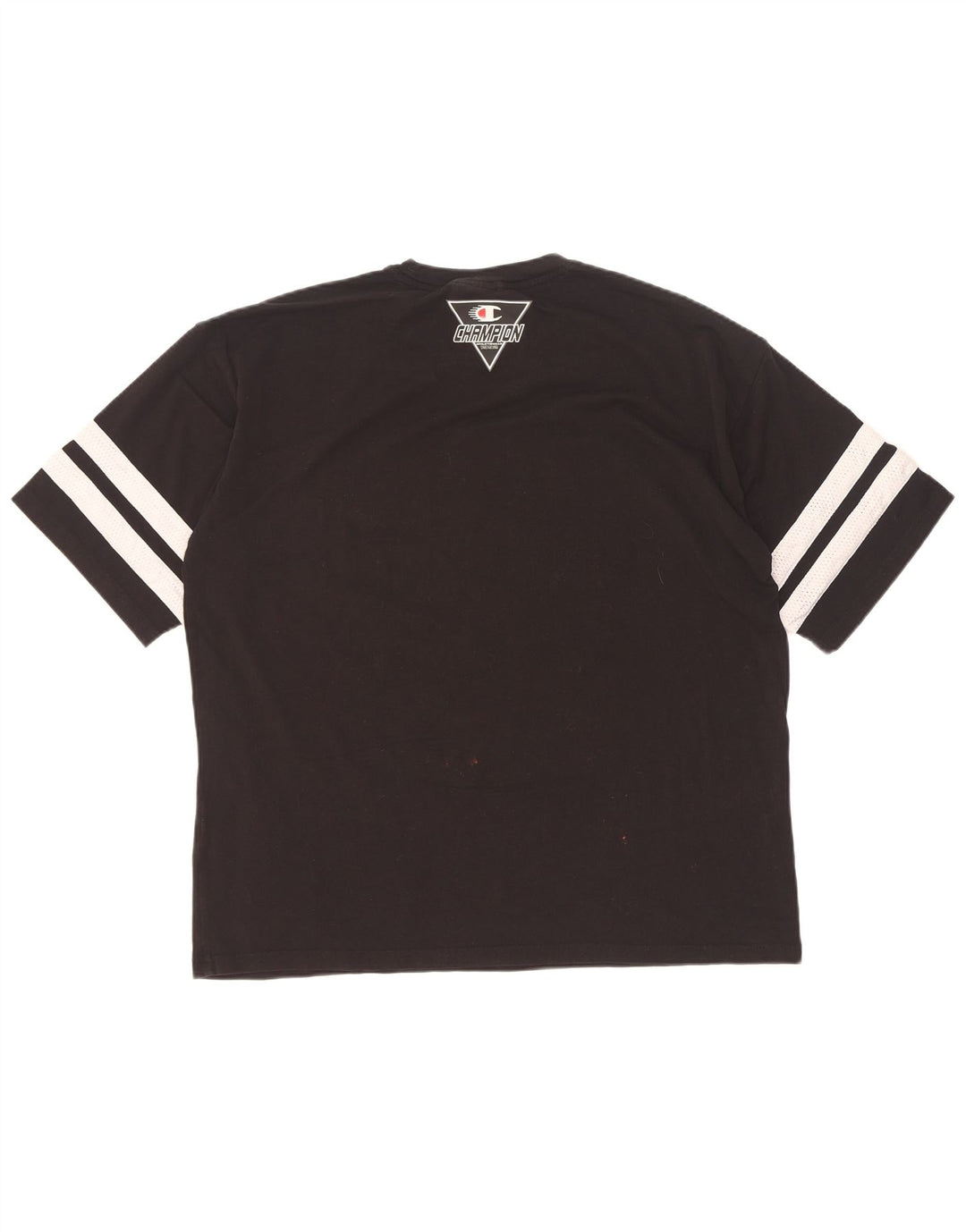 Champion Mens Graphic T-Shirt Top Medium Black