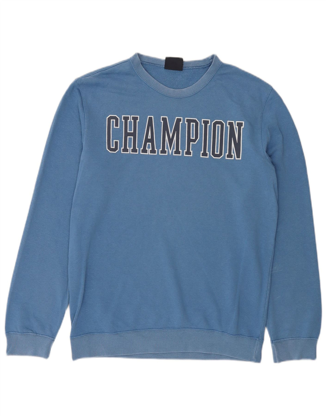 Champion Mens Graphic Sweatshirt Jumper Medium Blue