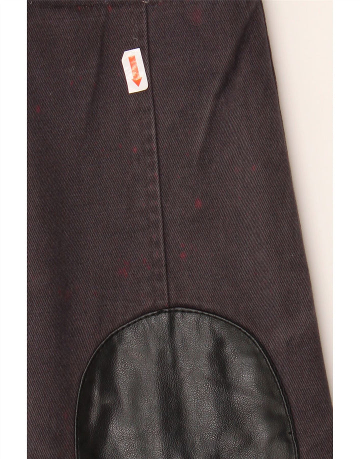 Topshop Womens Hooded Utility Jacket UK 10 Small  Black Cotton