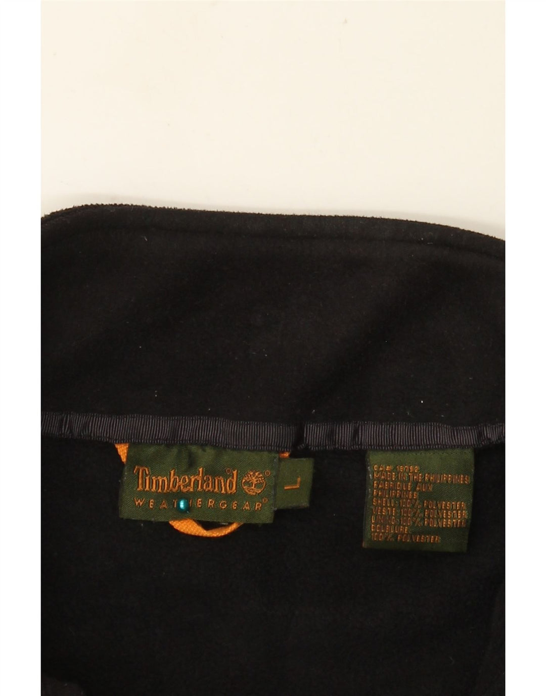 TIMBERLAND Mens Fleece Jacket UK 40 Large Black Polyester