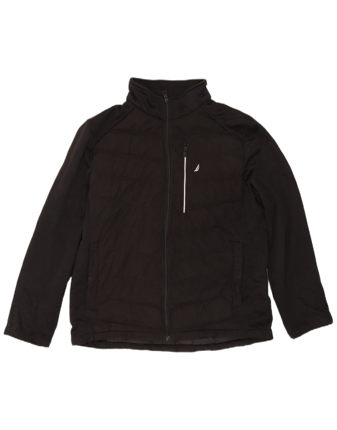 Nautica Mens Padded Jacket UK 40 Large Black Polyester