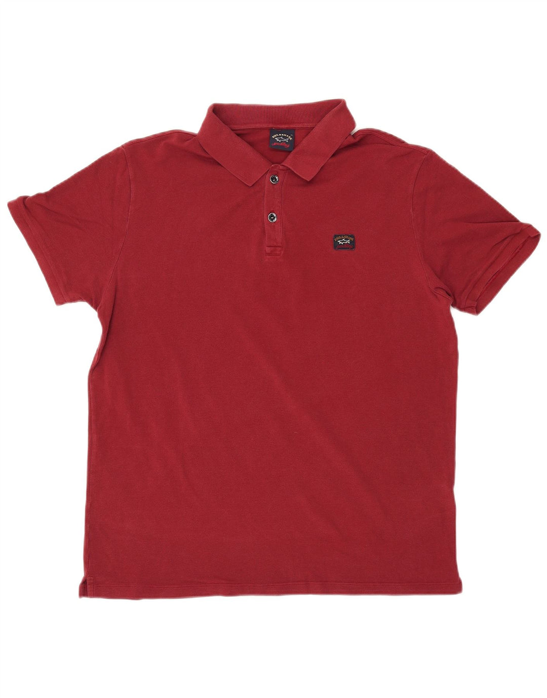PAUL & SHARK Mens Yachting Polo Shirt XL Red Cotton