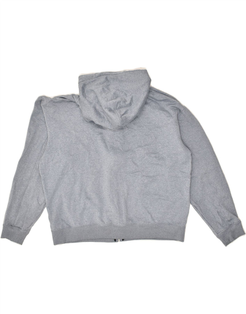 UNDER ARMOUR Womens Zip Hoodie Sweater UK 14 Medium Grey Polyester | Vintage Under Armour | Thrift | Second-Hand Under Armour | Used Clothing | Messina Hembry 