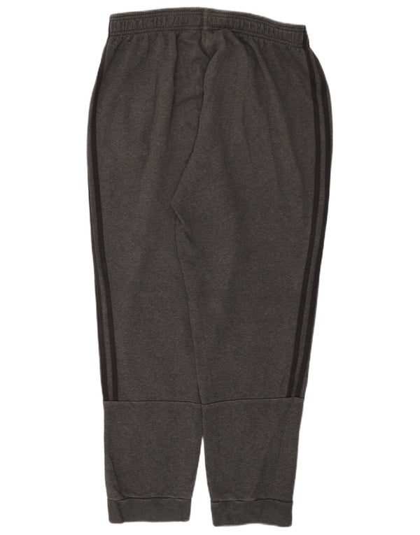 Adidas Womens Tracksuit Trousers Joggers UK 16 Large  Grey Cotton