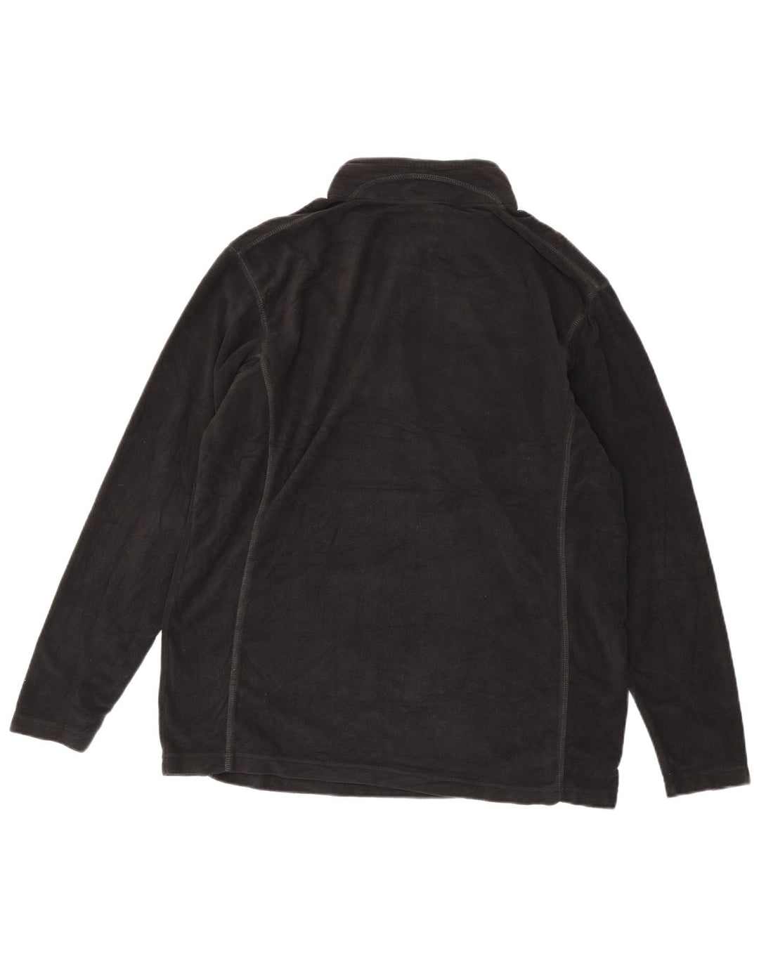 Columbia Mens Zip Neck Fleece Jumper XL Black