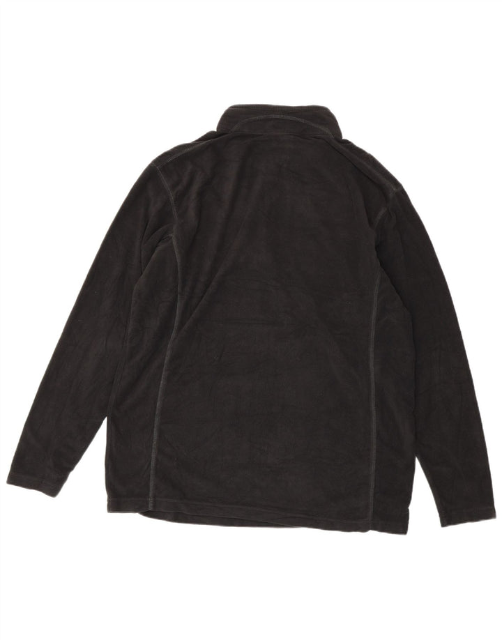 Columbia Mens Zip Neck Fleece Jumper XL Black