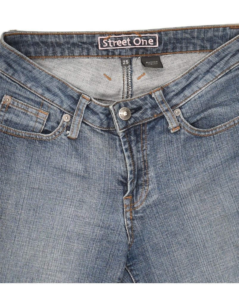 STREET ONE Womens Bootcut Jeans W25 L29 Blue | Vintage Street One | Thrift | Second-Hand Street One | Used Clothing | Messina Hembry 