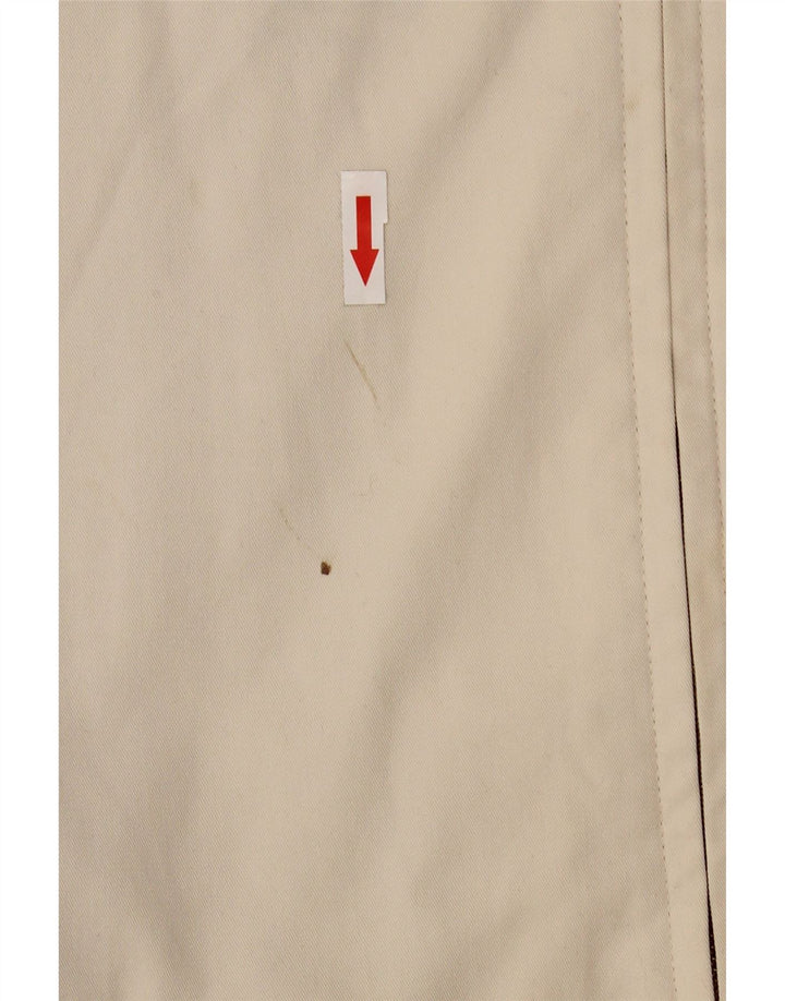 Marks & Spencer Mens Bomber Jacket UK 40 Large Beige Cotton