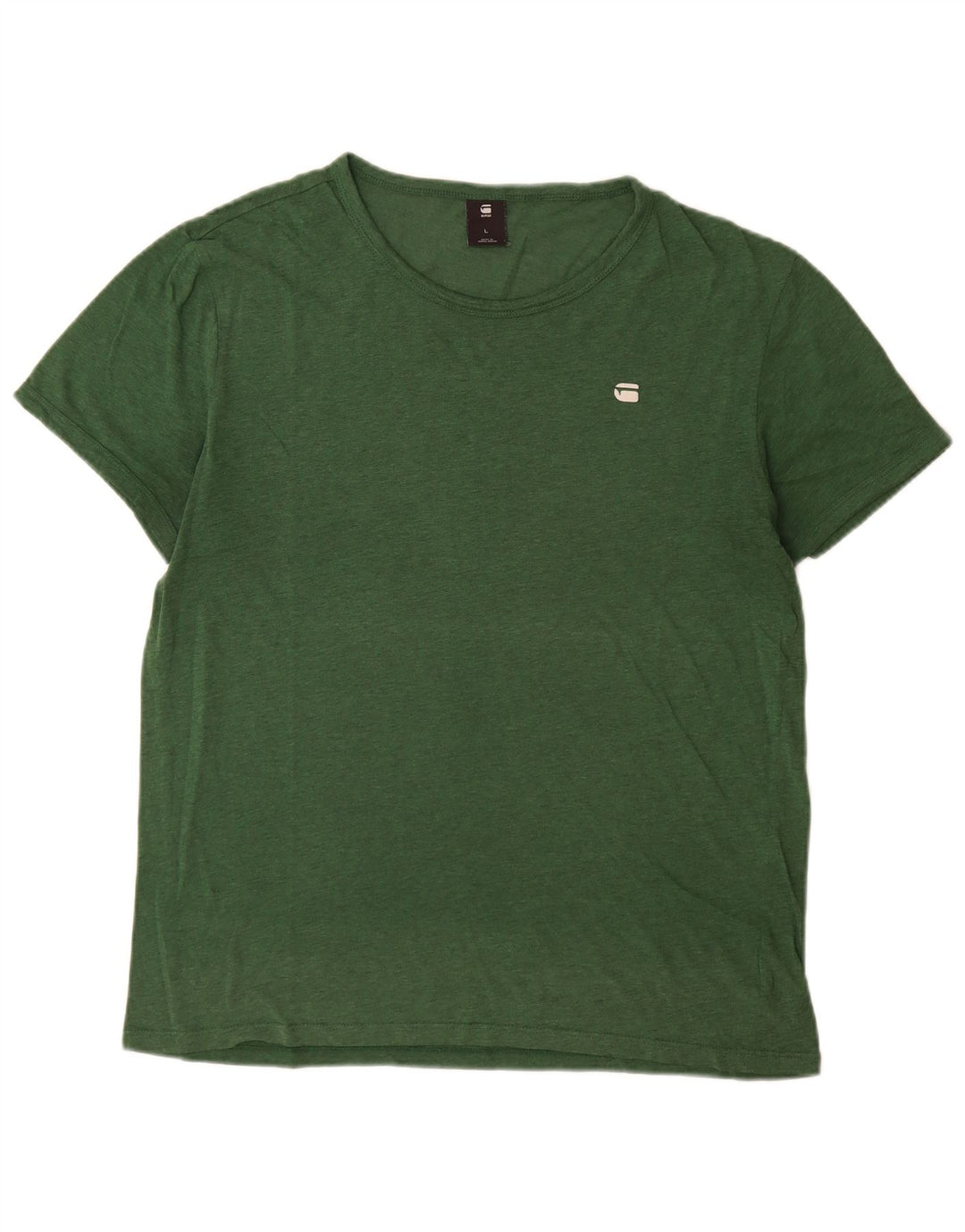 G-Star Mens T-Shirt Top Large Green Cotton