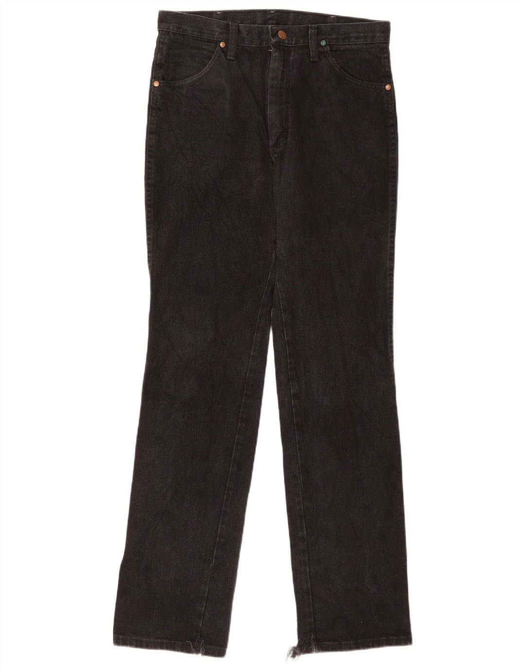 Wrangler Womens Straight Jeans W31 L34 Black Cotton