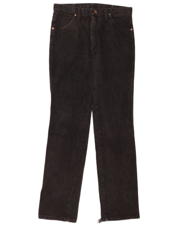 Wrangler Womens Straight Jeans W31 L34 Black Cotton